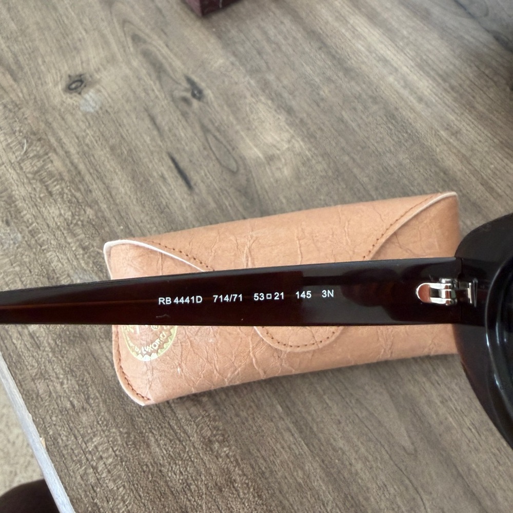 Rayban Dark Brown Oval Sunglasses - Picture 4 of 7